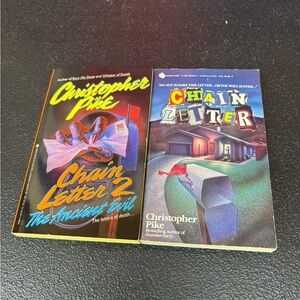 Vintage Christopher Pike Chain Letter 1 & 2 Books